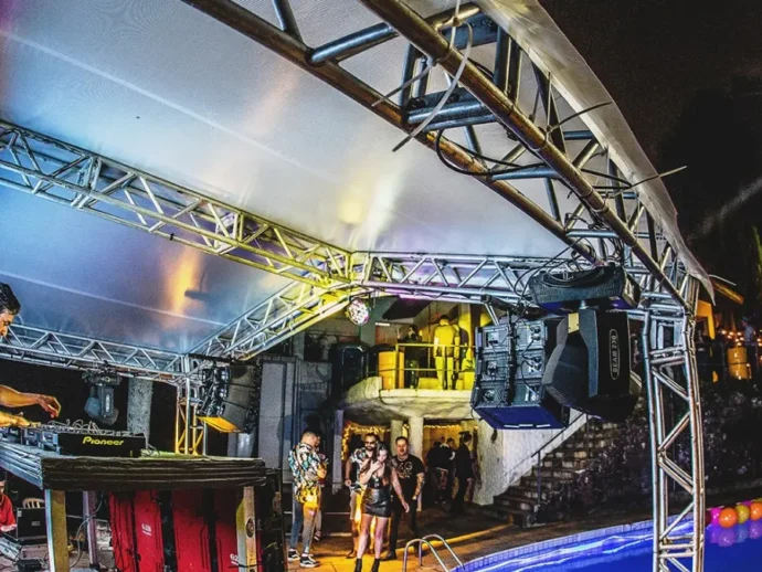 Estrutura elétrica para eventos